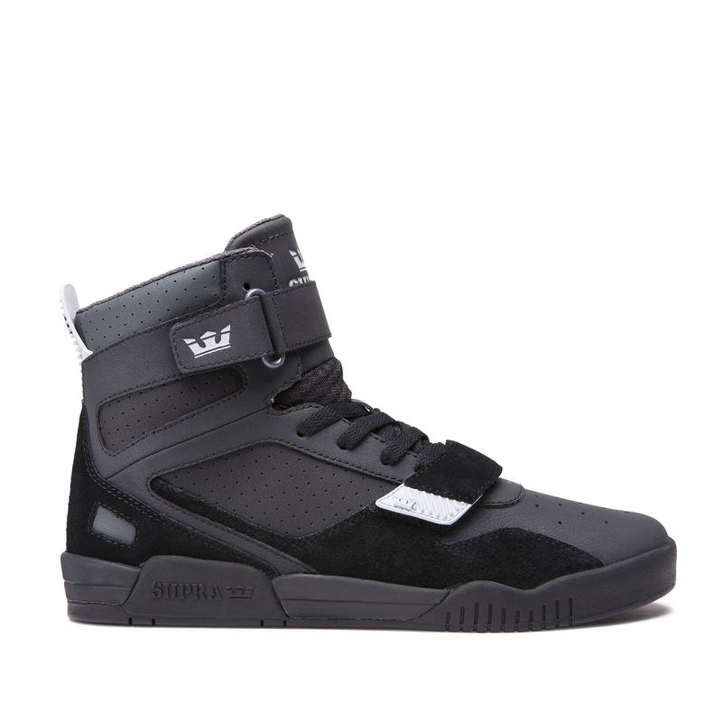 Zapatillas Altas Supra Argentina Hombre - BREAKER Gris Oscuro / Negras (LDPBJ-1356)